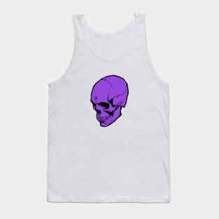 Skull- purple Tank Top